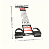 NNETM 1pc Multifunctional Spring Pedal Puller - Adjustable Fitness Tensioner(Black)