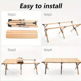 NNETM Wooden Charm Meets Outdoor Freedom in This Versatile Table