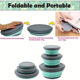 3PCS Silicone Folding Bowls with Lids