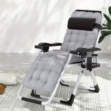 NNETM Zero Gravity Folding Lounge Chair – Adjustable Outdoor Recliner (Gray)
