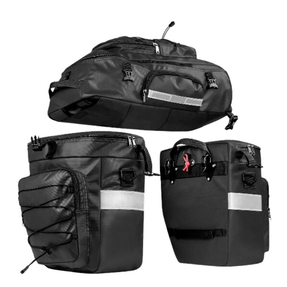 NNEOBA 65L Waterproof Bike Pannier Bag – 3-in-1