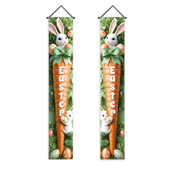 NNETM Easter Rabbit Door Banner Set for Entryway Decor