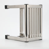 NNETM Stainless Steel Square Stool Waterproof Non-Slip Durable