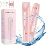 NNETM 2-in-1 Women’s Electric Shaver – Wet & Dry USB Rechargeable