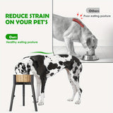 NNETM Adjustable Metal Dog Bowl Stand for Large Dogs
