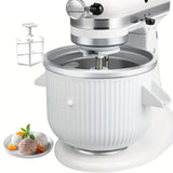 NNETM Ice Cream Maker Bowl Attachment for Kitchenaid Mixer
