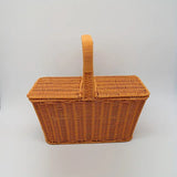 NNETM Handcrafted Rattan Picnic Basket for Outdoor Enthusiasts