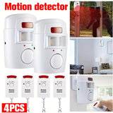NNETM Wireless PIR Motion Sensor Alarm System (4 pcs)
