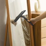 Silicone Shower Squeegee with Holder – Multi-Purpose Glass Wiper for Bathroom, Mirrors, Windows & Car Glass