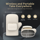 NNETM Wireless Electric Hand Massager with Compression & Kneading(White)