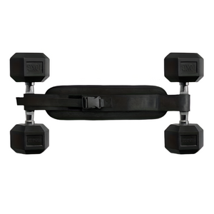 NNETM Weighted Waist Trainer Belt - Adjustable Resistance(Black)