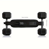 NNETM Weighted Waist Trainer Belt - Adjustable Resistance(Black)