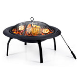 NNEDSZ NNEIDS 30" Portable Outdoor Fire Pit Grail Camping Garden Patio Heater Fireplace