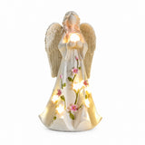 LED Angel Figurine with Glowing Heart