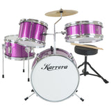 NNEDPE Childrens 4pc Drum Kit - Purple