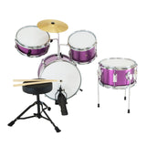 NNEDPE Childrens 4pc Drum Kit - Purple