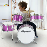 NNEDPE Childrens 4pc Drum Kit - Purple