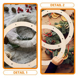NNEOBA Wooden Wreath Frames for DIY