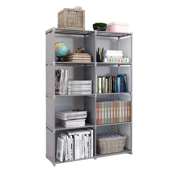 NNEOBA 5-Tier Simple Bookshelf Easy Assembly DIY Bookcase