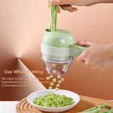 NNEOBA 5-in-1 Electric Vegetable Cutter Set – Rechargeable