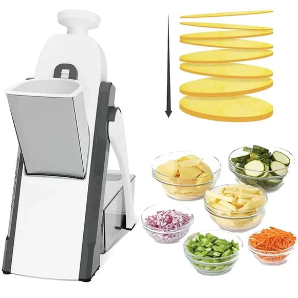 NNEOBA 5-in-1 Multifunctional Vegetable Chopper & Slicer