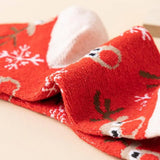 NNEOBA Christmas Santa Reindeer Wool Socks Set (5 Pcs)