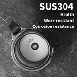 NNEOBA 1L Stainless Steel Thermos Bottle LED Temperature Display Silver