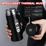 NNEOBA Thermos Bottle with LED Display Stainless Steel