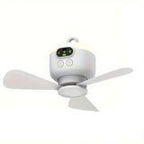 NNETM Portable USB Rechargeable Ceiling Fan with Night Light