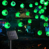 NNETM Spooky Solar Spectacles: Green Eyeball Halloween Lights