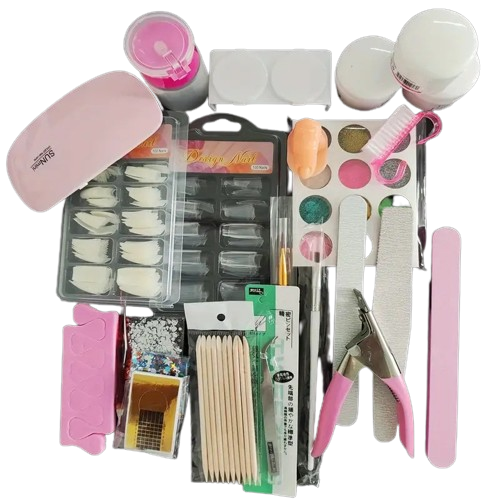 NNETM Ultimate Professional Acrylic Nail Kit, Complete with French Tips, Color Powders, Brushes & More