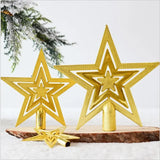 NNEOBA 50PCS Christmas Tree Plating Tree Top Star Decoration