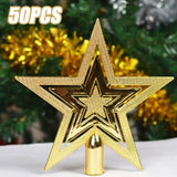 NNEOBA 50PCS Christmas Tree Plating Tree Top Star Decoration