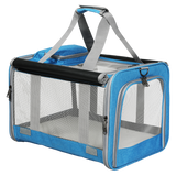 Pawz 3 in 1 Pet Soft Crate Dog Cat Carrier L Size Blue-1937319816536920072