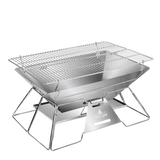 Levede Portable Folding BBQ Charcoal Grill Silver-1937319812862709768