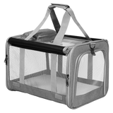 Pawz 3 in 1 Pet Soft Crate Dog Cat Carrier M Size Grey-1937319816847298568