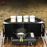 NNETM Folding Stove Windshield Portable Outdoor Gas Shield