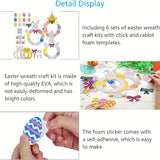 NNETM Easter Bunny & Chick Wreath Making Kit EVA Craft Set