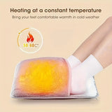 NNETM USB-Powered Washable Electric Foot Warmer Heating Pad - Grey