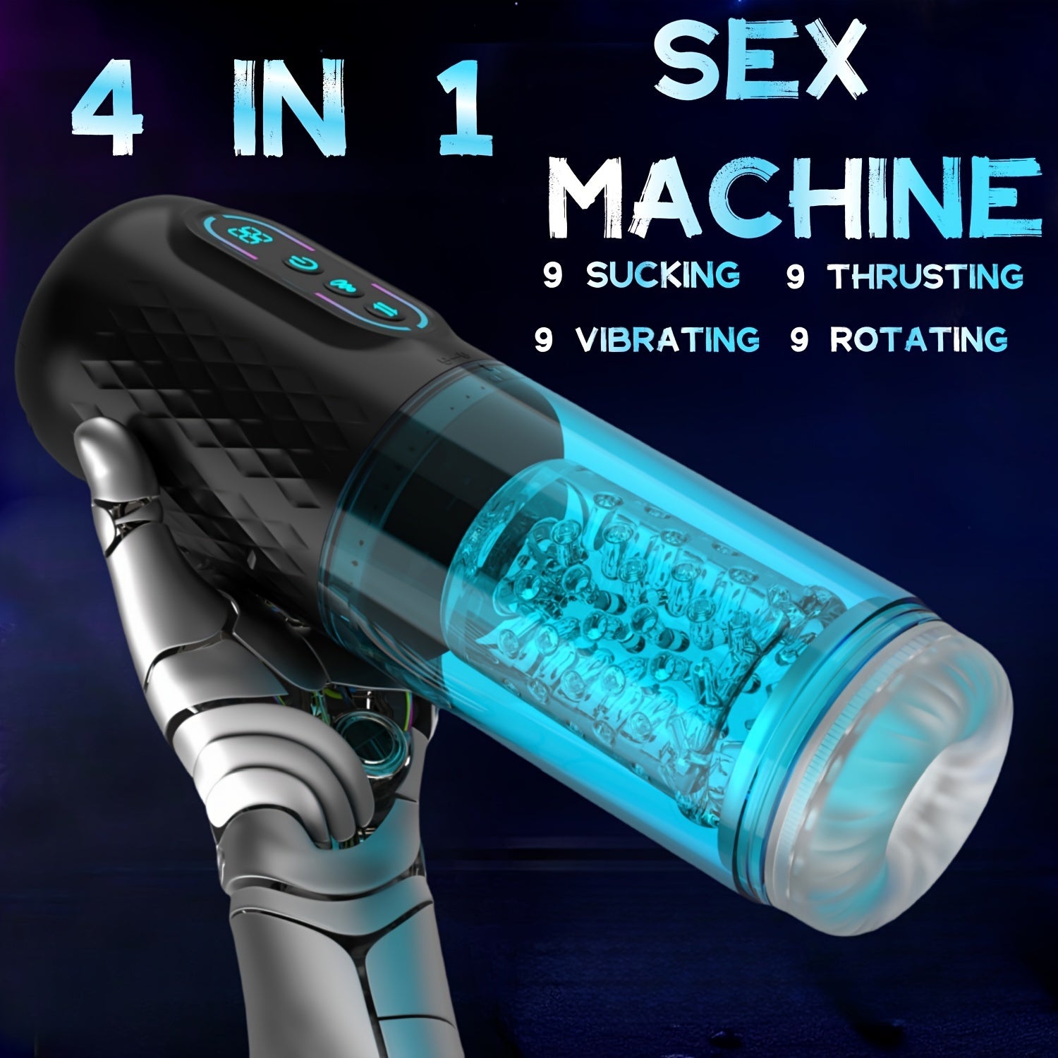 NNETM Ultimate Male Masturbator 9 Thrusting, Rotating & Sucking Mode NNE Living NNETM Ultimate Male Masturbator 9 Thrusting, Rotating & Sucking Mode NNE Living