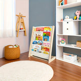 NNETM Wooden Bookshelf with Legs with Open Storage