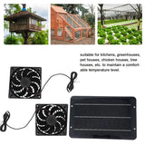 NNETM Solar-Powered Electric Ventilator - 10W/12V Dual Fan Pack