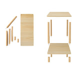 NNETM Nature-Inspired Wooden End Table