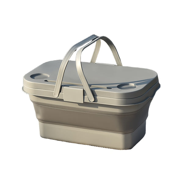 NNETM 2-in-1 Picnic Basket Cooler with Table