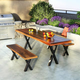 NNETM X-Shaped Iron Table Legs Metal Furniture Base (2pcs)