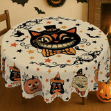 Halloween Tablecloth 60 × 120 in / 152 × 305 cm Polyester Rectangular