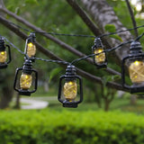 NNETM Solar Retro Oil String Lamp - 1 Pack, 8 Functions, Waterproof Outdoor