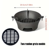 NNETM Cast Iron Charcoal Stove Rack for Outdoor Use
