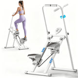 Foldable Stair Stepper with Adjustable Handlebar