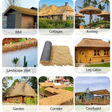 NNETM Artificial Thatch Plastic Thatch Roll - Mexican Palm Style - 100x100cm